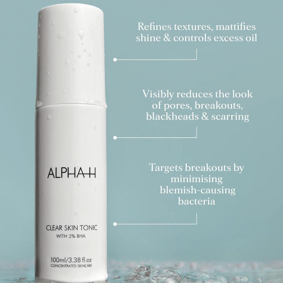 Alpha-H Clear Skin Tonic 2% BHA Salicylic with Seboclear™, 100ml