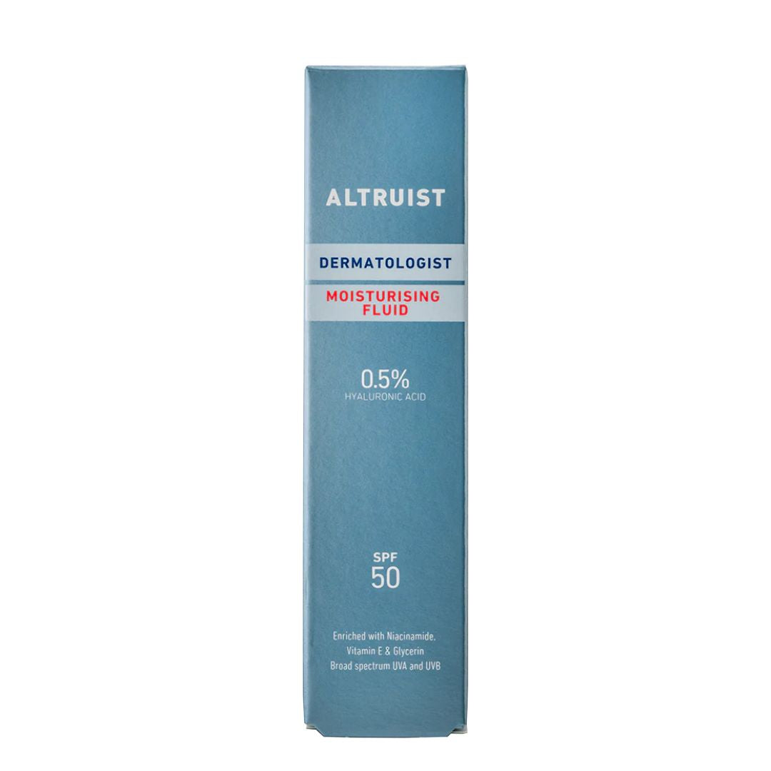 Altruist Dermatologist Moisturising Fluid SPF 50 with 0.5% Hyaluronic Acid, 50ml