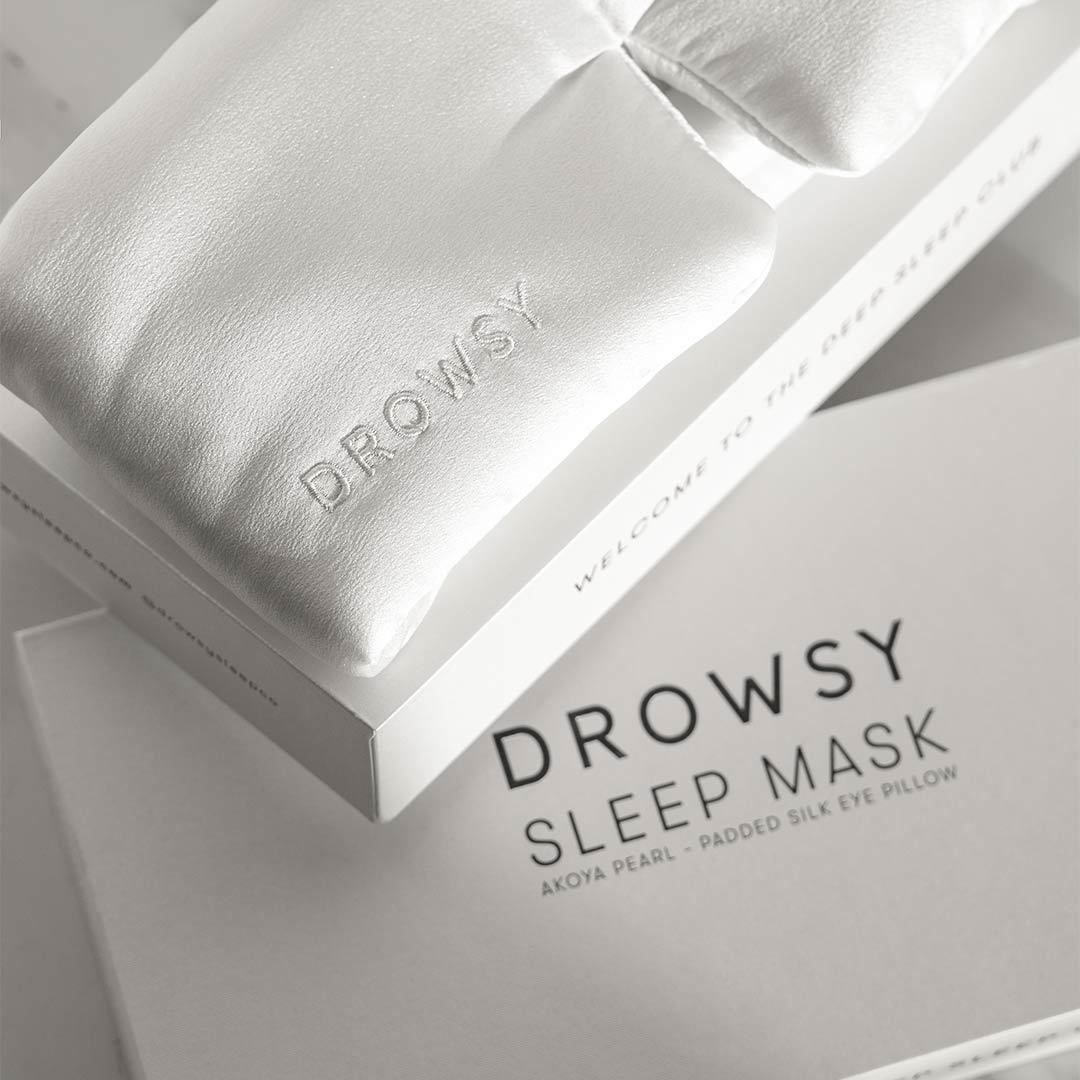 Drowsy Silk Sleep Mask - Akoya Pearl