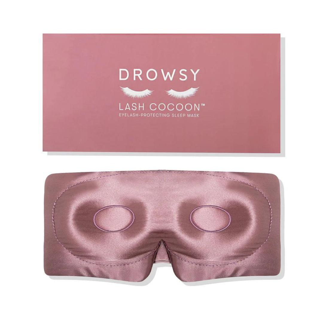 Drowsy Eyelash Protecting Silk Sleep Mask - Damask Rose