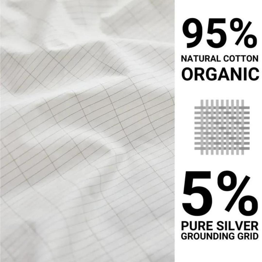 GroundingWell Organic Cotton Bedsheet, 265cm x 60cm