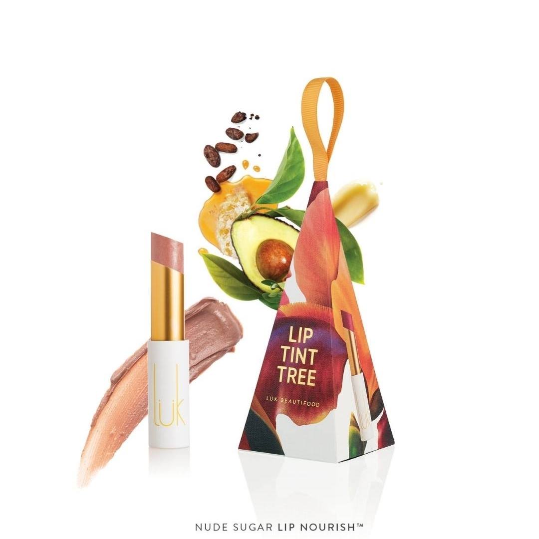 Festive Tree Hanging Lük Lip Nourish - All Natural, 14 shades