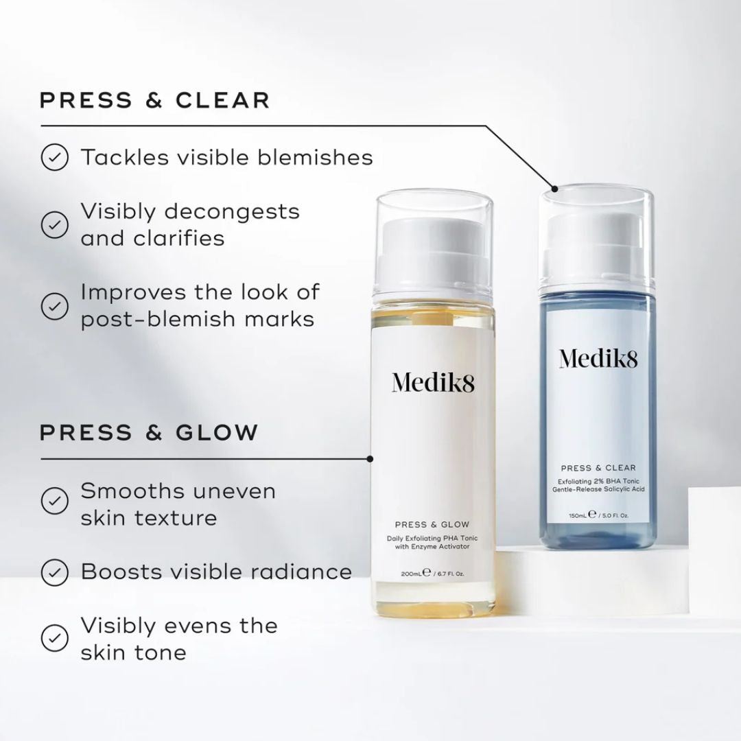 Medik8 Press and Glow - Exfoliating PHA Tonic, 200ml