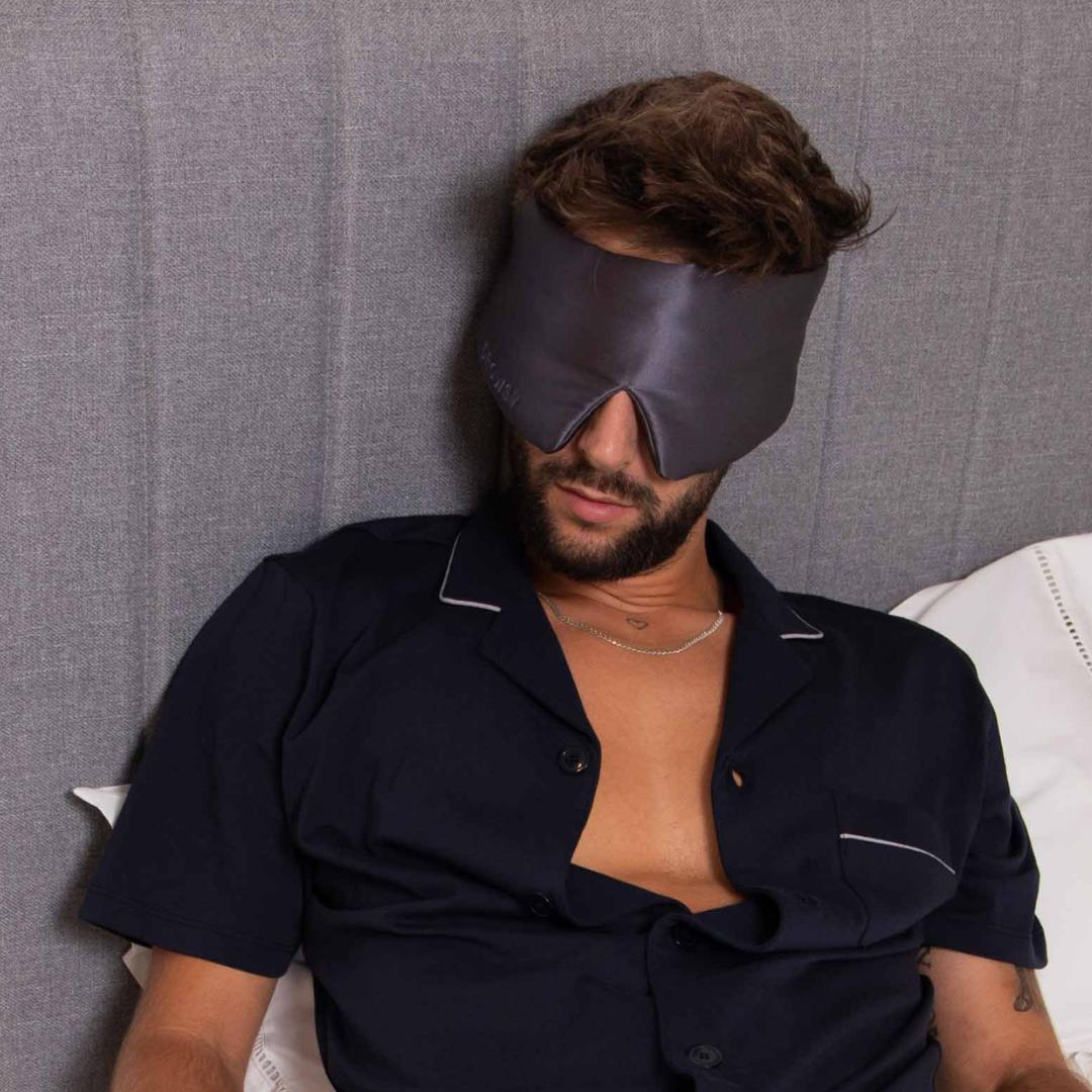 Drowsy Sleep Collection - Pillow Case Dusty Gold, Moonlight Shadow Sleep Mask and bag