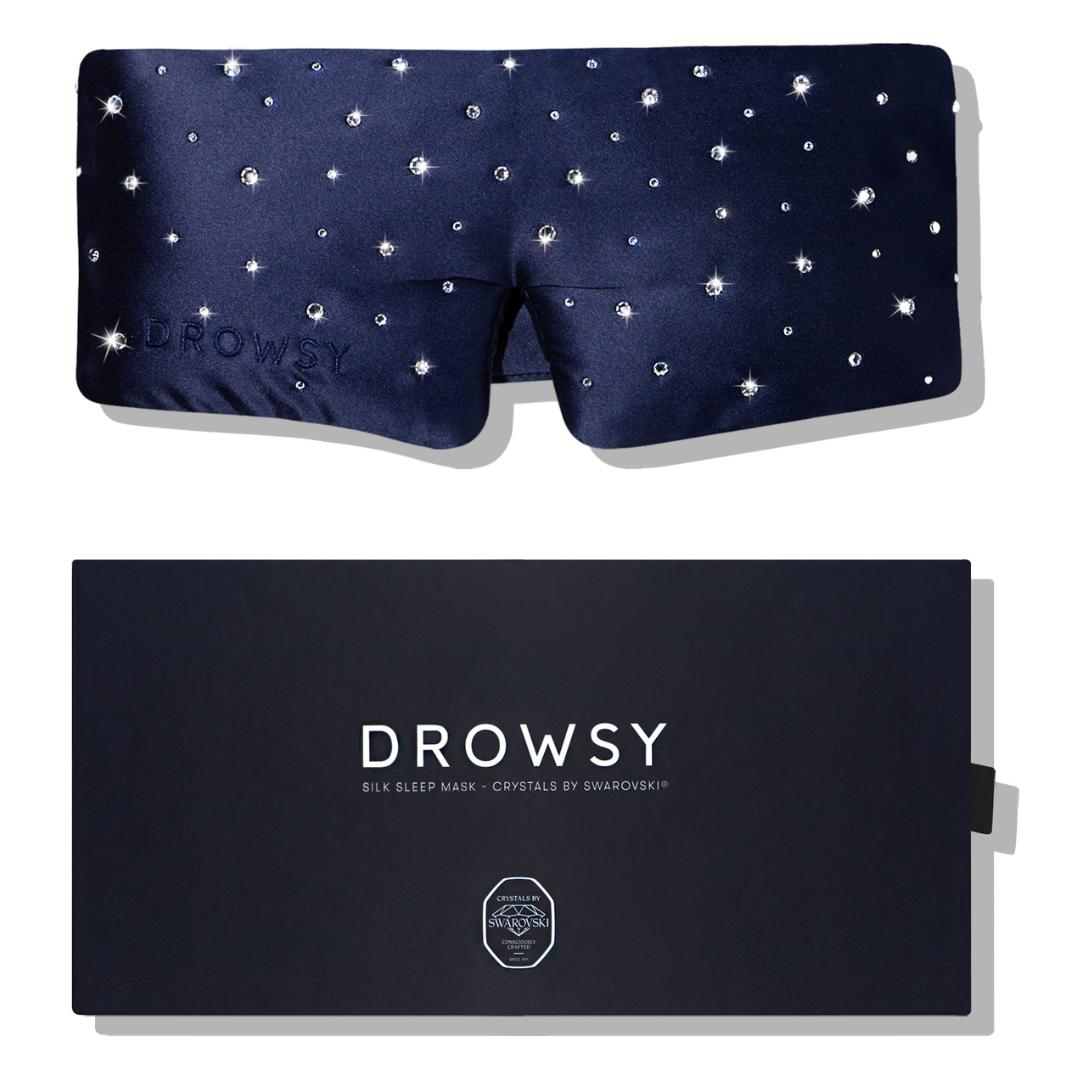 Drowsy Silk Sleep Mask with Crystals by Swarovski®