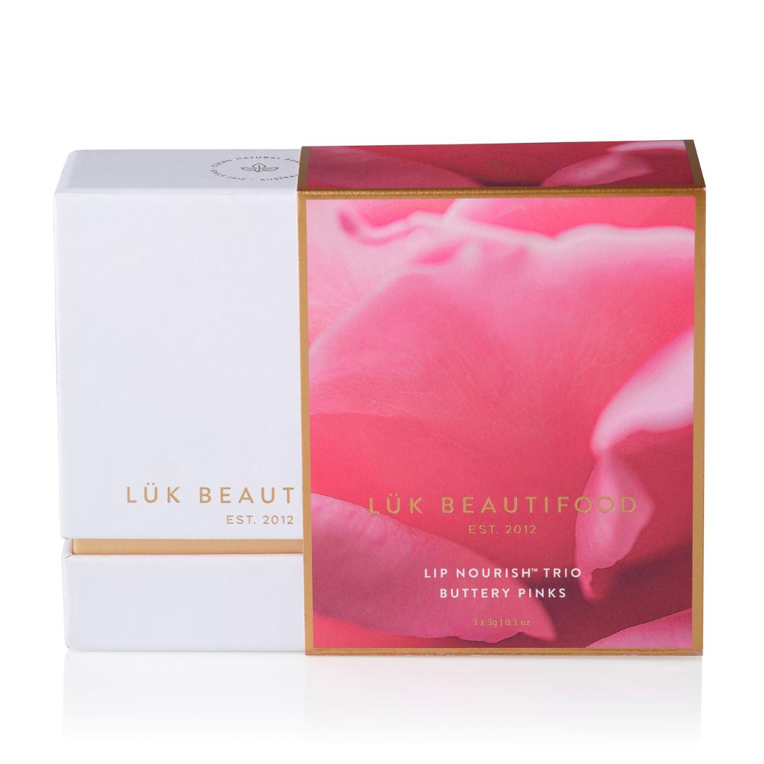 Lük Lip Nourish Trio - Buttery Pinks - 3 x 3g