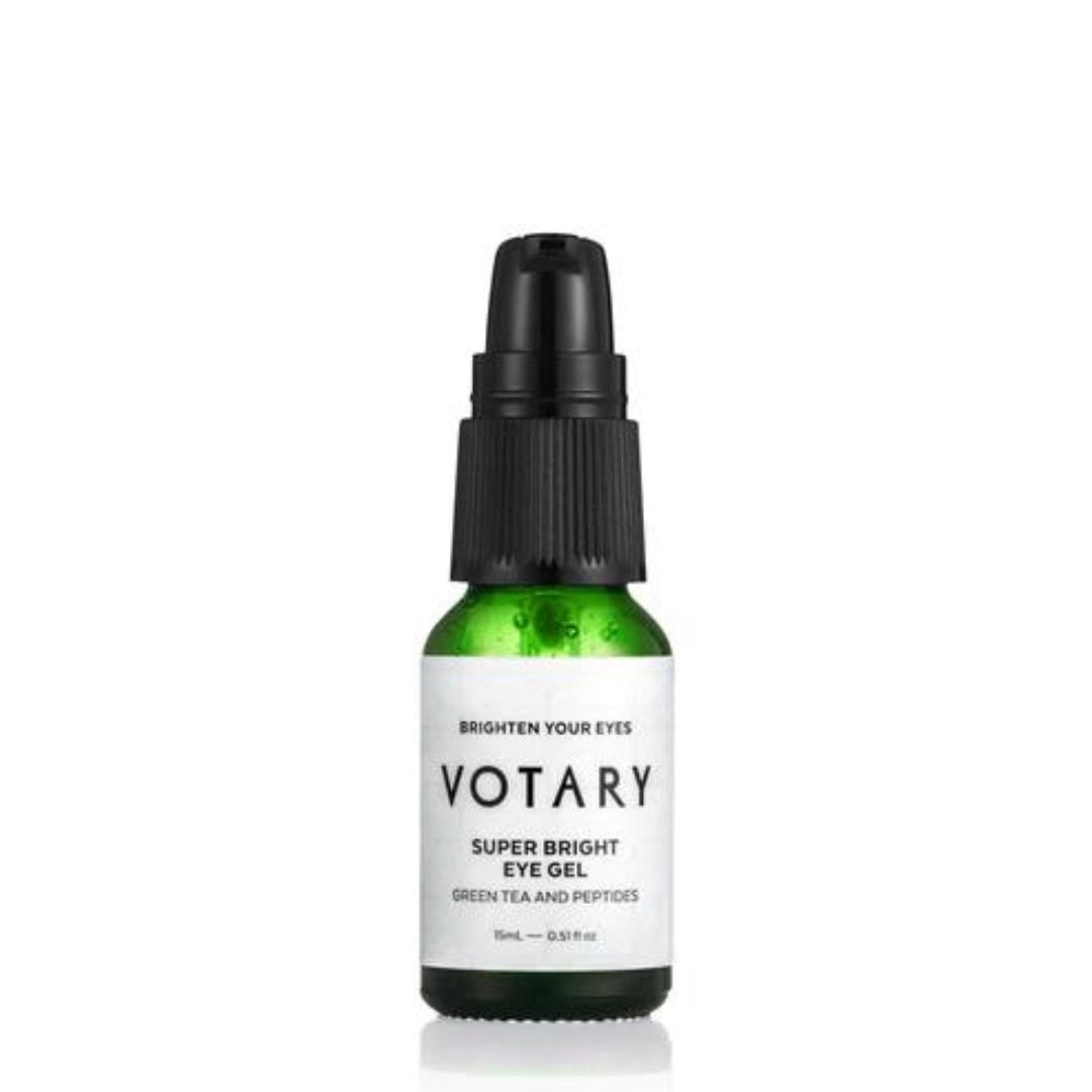 Votary Super Bright Eye Gel - Green Tea and Peptides, 15ml